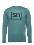 M Logo Ls Sport T-shirts Long-sleeved Blue Super.natural
