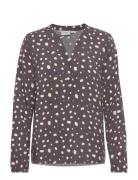 Edasz Shirt Tops Blouses Long-sleeved Multi/patterned Saint Tropez