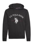 Uspa Sweatshirt Carl Men Tops Sweat-shirts & Hoodies Hoodies Black U.S...