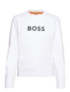 C_Elaboss_6 Tops Sweat-shirts & Hoodies Sweat-shirts White BOSS