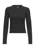 Ua Rush Seamless Ls Sport T-shirts & Tops Long-sleeved Black Under Arm...