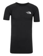 M Ma Lab Seamless Top - Eu Sport T-shirts Short-sleeved Black The Nort...