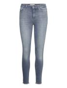 Onlblush Mid Sk Ank Raw Dnm Rea231 Bottoms Jeans Skinny Blue ONLY