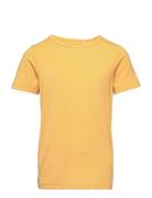 Blouse Ss - Bamboo Tops T-shirts Short-sleeved Yellow Minymo