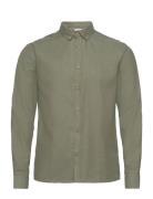 Sdpete Sh Tops Shirts Casual Khaki Green Solid