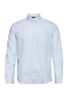 Structured Shirt Tops Shirts Casual Blue Tom Tailor