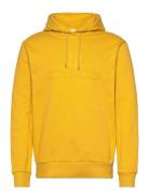 Reg Tonal Shield Hoodie Tops Sweat-shirts & Hoodies Hoodies Yellow GAN...