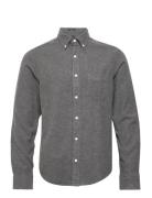 D1. Reg Ut Herringb Shirt Tops Shirts Casual Grey GANT