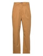 D1. Pleated Chinos Bottoms Trousers Chinos Yellow GANT