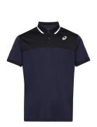 Men Court Polo Shirt Sport Polos Short-sleeved Black Asics