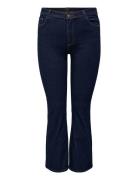 ONLY Carmakoma Carsally Hw Flared Jeans Dnm Bj370 Noos Blå