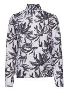 W Cloudspun Palm 1/4 Zip Sport T-shirts & Tops Long-sleeved Black PUMA...