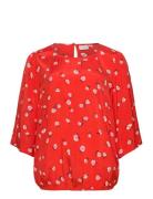 Kcolly Blouse Tops Blouses Long-sleeved Red Kaffe Curve
