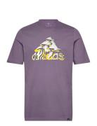 M Augment Tee Sport T-shirts Short-sleeved Purple Adidas Sportswear