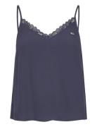 Tommy Jeans Tjw Essential Lace Strappy Top Marinblå