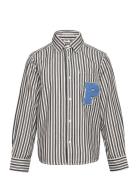 Striped Artwork Shirt Tops Shirts Long-sleeved Shirts Multi/patterned ...