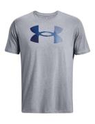 Ua Big Logo Fill Ss Sport T-shirts Short-sleeved Grey Under Armour