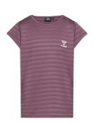 Hmlsutkin T-Shirt S/S Sport T-shirts Short-sleeved Purple Hummel