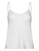 Strap Top Tops T-shirts & Tops Sleeveless White Rosemunde