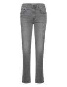 724 High Rise Straight Black S Bottoms Jeans Straight-regular Grey LEV...