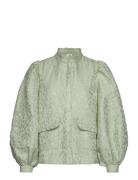 Jacket Tops Blouses Long-sleeved Green Sofie Schnoor