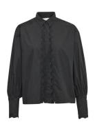 Kuellakb Shirt Tops Shirts Long-sleeved Black Karen By Simonsen