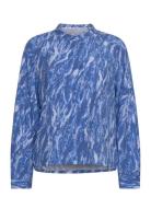Srmikala Shirt Tops Blouses Long-sleeved Blue Soft Rebels