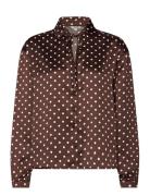Patina-M Tops Blouses Long-sleeved Brown MbyM