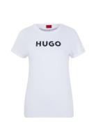 The Hugo Tee Tops T-shirts & Tops Short-sleeved White HUGO