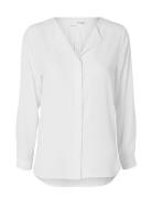 Selected Femme Slfsim -Dynella Ls Shirt O Vit