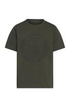 Regular Fit Owl Chest Print - Gots/ Tops T-shirts Short-sleeved Khaki ...