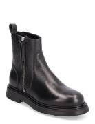 Asita Shoes Boots Ankle Boots Ankle Boots Flat Heel Black Pavement