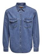 ONLY & SONS Onsbane 3247 Dnm Shirt Noos Blå