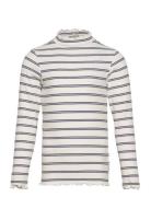 Striped Rib Longsleeve Tops T-shirts Long-sleeved T-shirts Multi/patte...