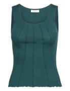 Cotton Top Tops T-shirts & Tops Sleeveless Green Rosemunde