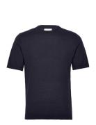 Jprmarco Knit Crew Neck Ss Tops T-shirts Short-sleeved Navy Jack & J S