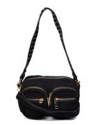 Noella Kendra Bag Real Suede W. Gold Svart