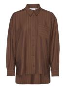 Mschhaura Joanita Shirt Stp Tops Shirts Long-sleeved Brown MSCH Copenh...