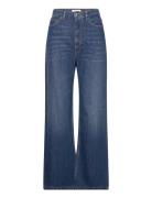 Ellie Baggy Jeans Bottoms Jeans Wide Blue Wood Wood