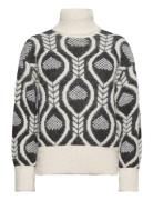 Vmnanea Ls Rollneck Pullover Tops Knitwear Turtleneck White Vero Moda