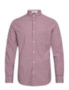 GANT Reg Poplin Gingham Shirt Röd