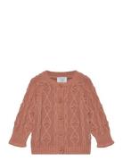 Cath - Cardigan Tops Knitwear Cardigans Pink Hust & Claire