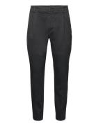 D2. Tapered Pleat Pants Bottoms Trousers Chinos Black GANT