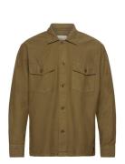 GANT Light Twill Overshirt Khaki Green