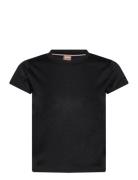 Elogoboss_Alica Tops T-shirts & Tops Short-sleeved Black BOSS