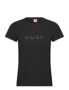 Eventsa3 Tops T-shirts & Tops Short-sleeved Black BOSS