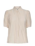 Yasbreeze 2/4 Shirt - Pb Tops Shirts Short-sleeved Cream YAS