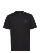 Marc O'Polo T-Shirts Short Sleeve Svart