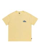 Take Us Back Logo Ss Sport T-shirts Short-sleeved Yellow Quiksilver