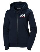 W Hh Logo Full Zip Hoodie 2.0 Sport Sweat-shirts & Hoodies Hoodies Nav...